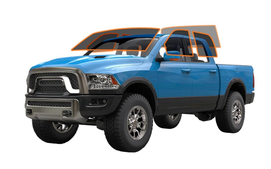 Window tint truck diagram