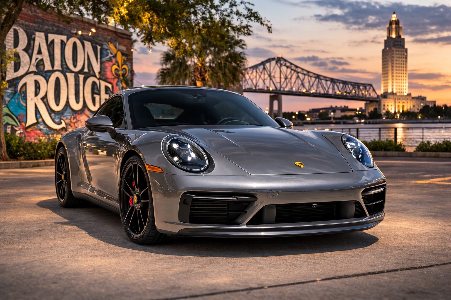 Porsche 911 with ceramic window tint installed by Southern Tint & Detail Pros near Baton Rouge Louisiana