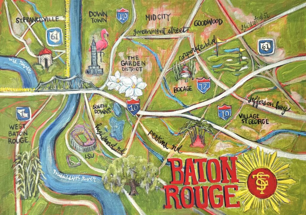 The Scout Guide Baton Rouge Map